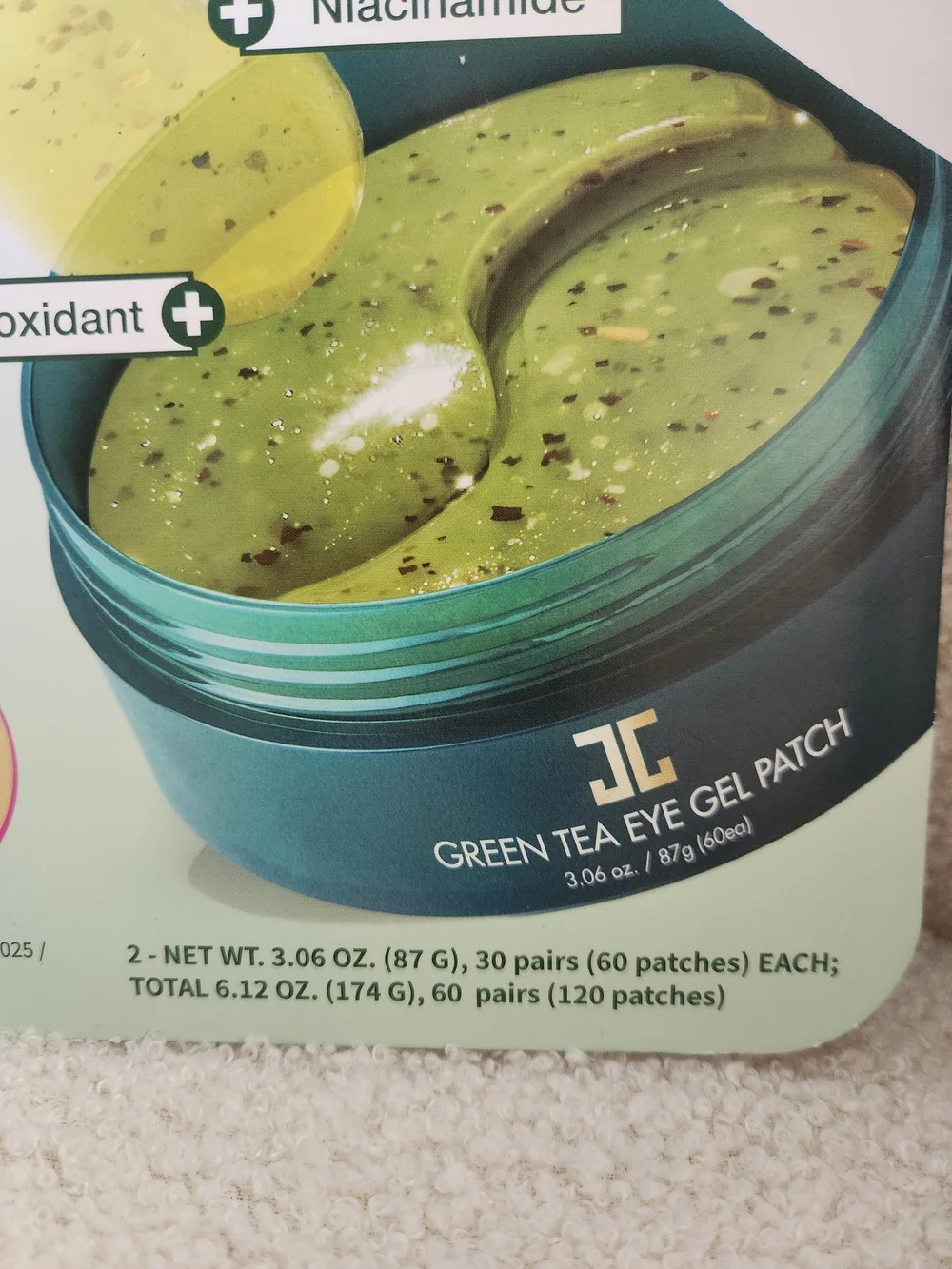 JayJun green tea eye gel patches 60 in each x2